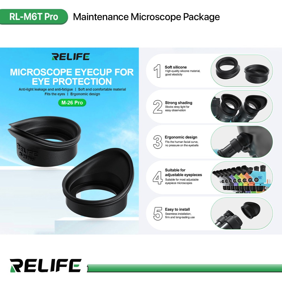 RELIFE RL-M6T Pro Maintenance Microscope Package
