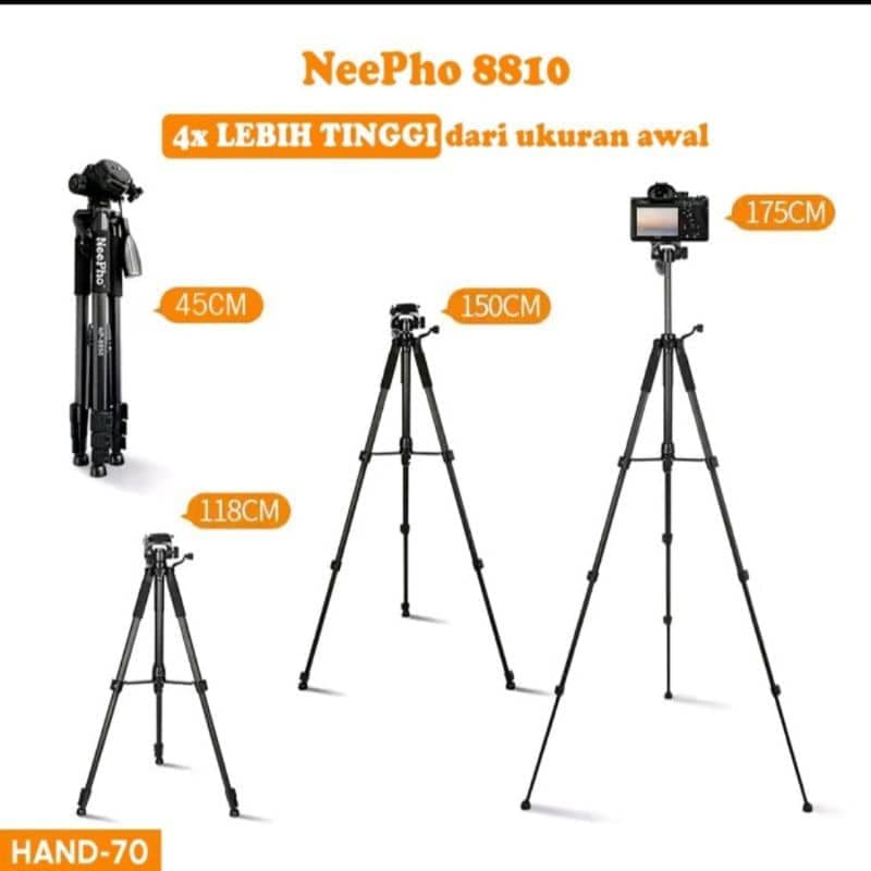 ستاند NeePho NP-8810 1.5M Tripod مع ريموت