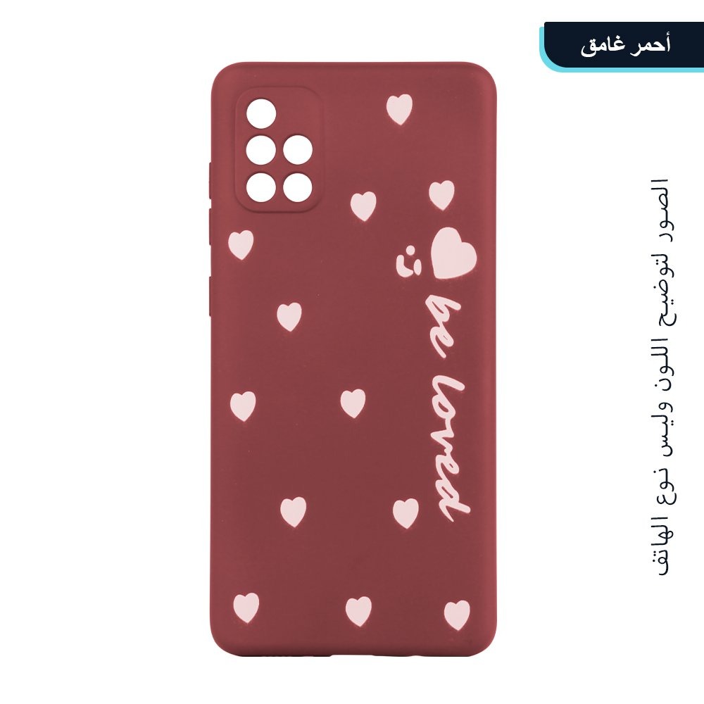 Silicone Mobile Back Case with Hearts For Girl