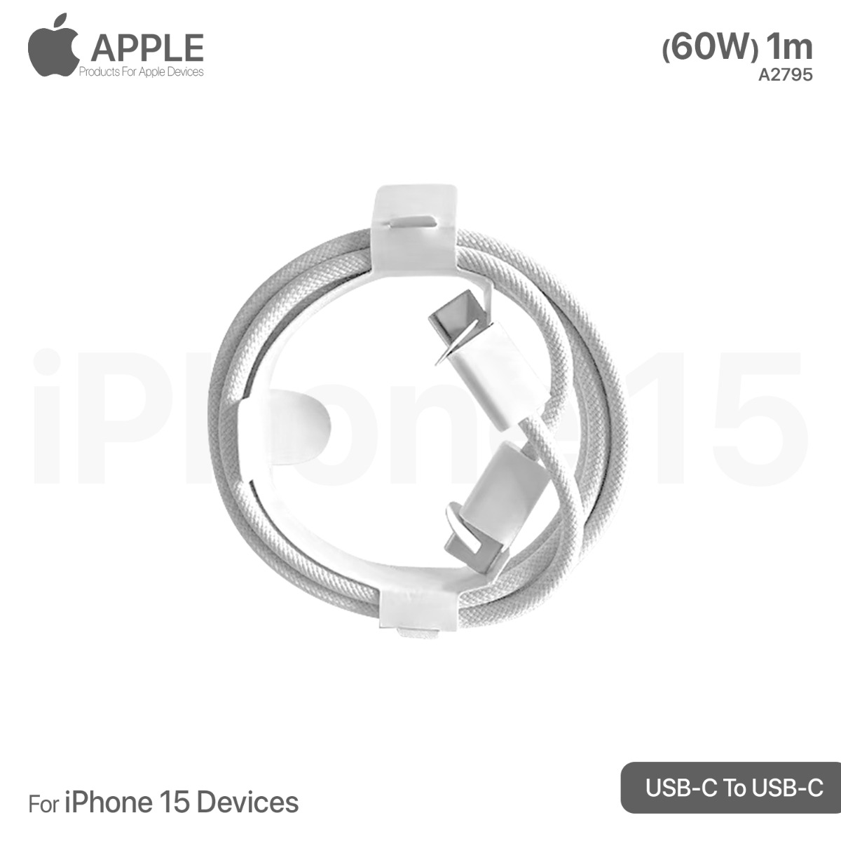 60W PD iPhone 15 Cable