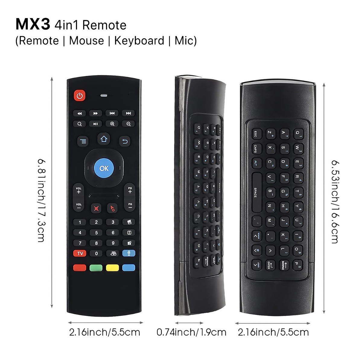 MX3 4in1 (Remote | Mouse | Keyboard | Mic)