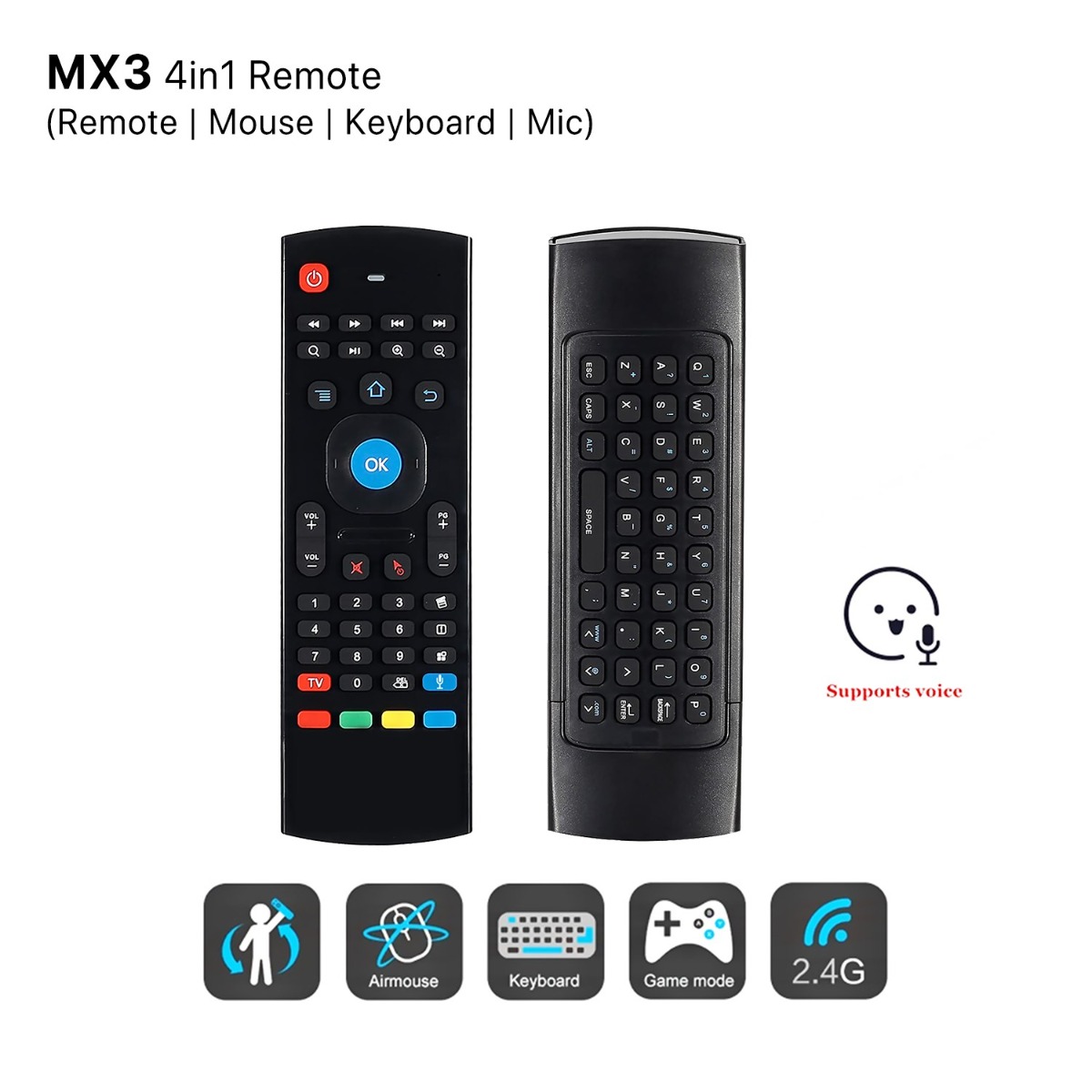 MX3 4in1 (Remote | Mouse | Keyboard | Mic)