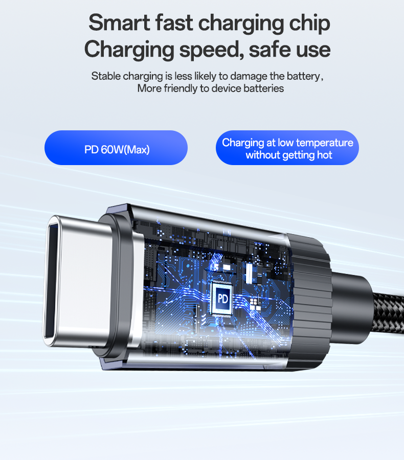 YESIDO CA204 60W Type-C PD Cable