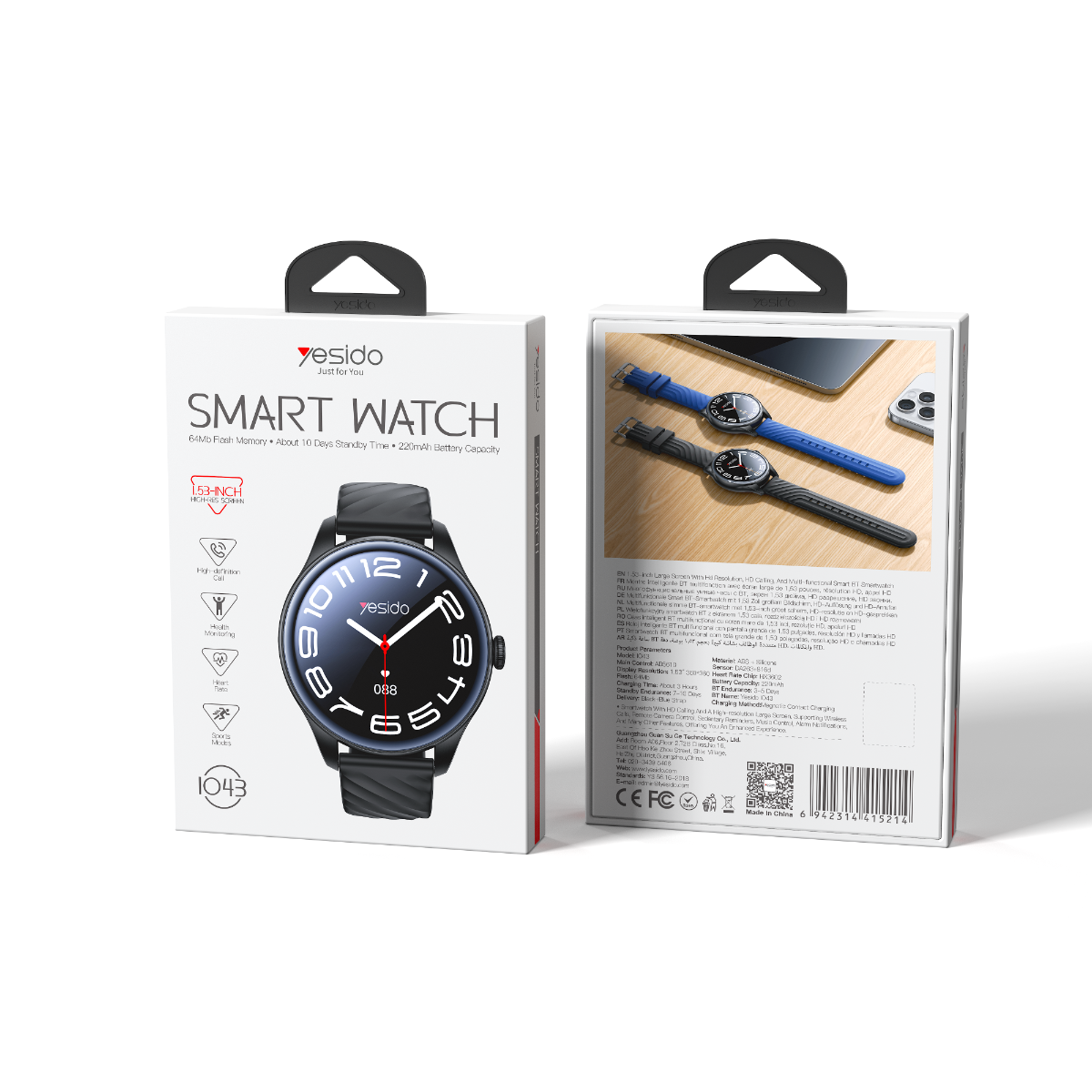 YESIDO IO43 Smart Watch