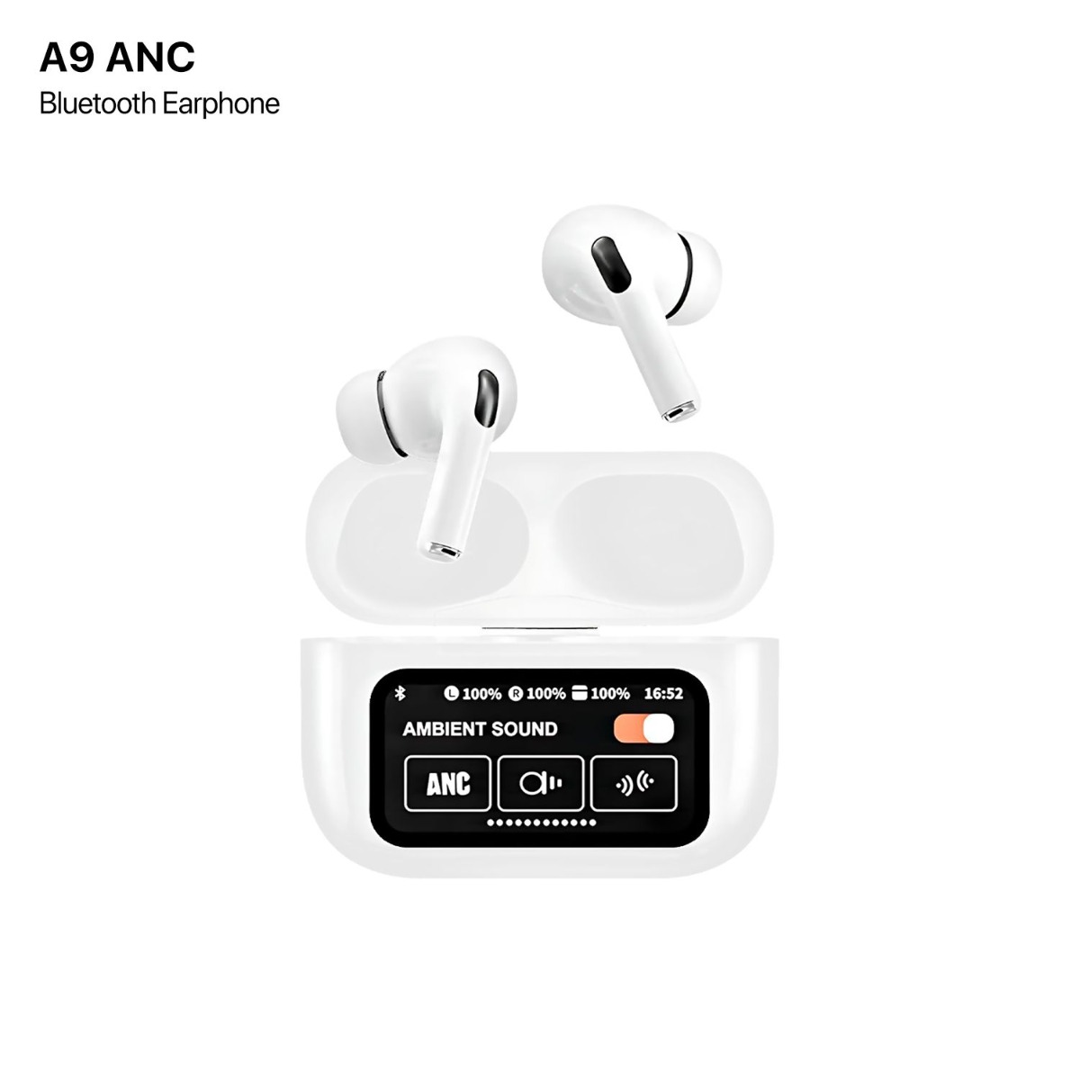 سماعة أذن A9 ANC بلوتوث مع شاشة Touch