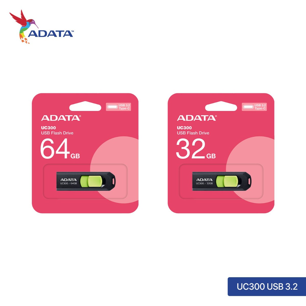 فلاشة ADATA UC300 USB 3.2 Type-C الأصلية