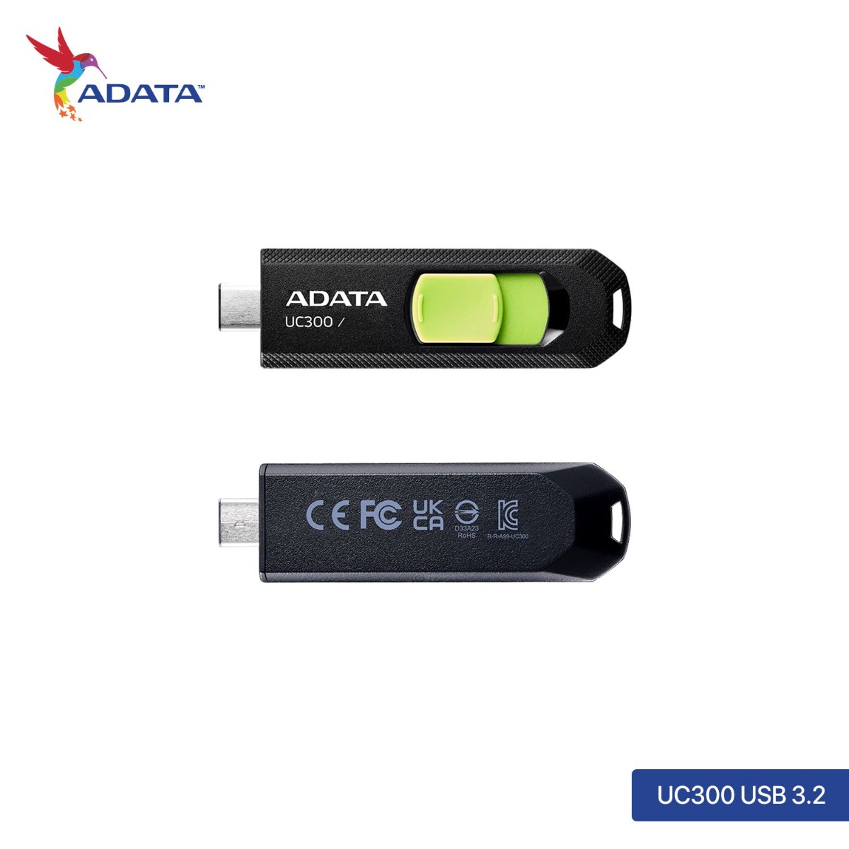 فلاشة ADATA UC300 USB 3.2 Type-C الأصلية