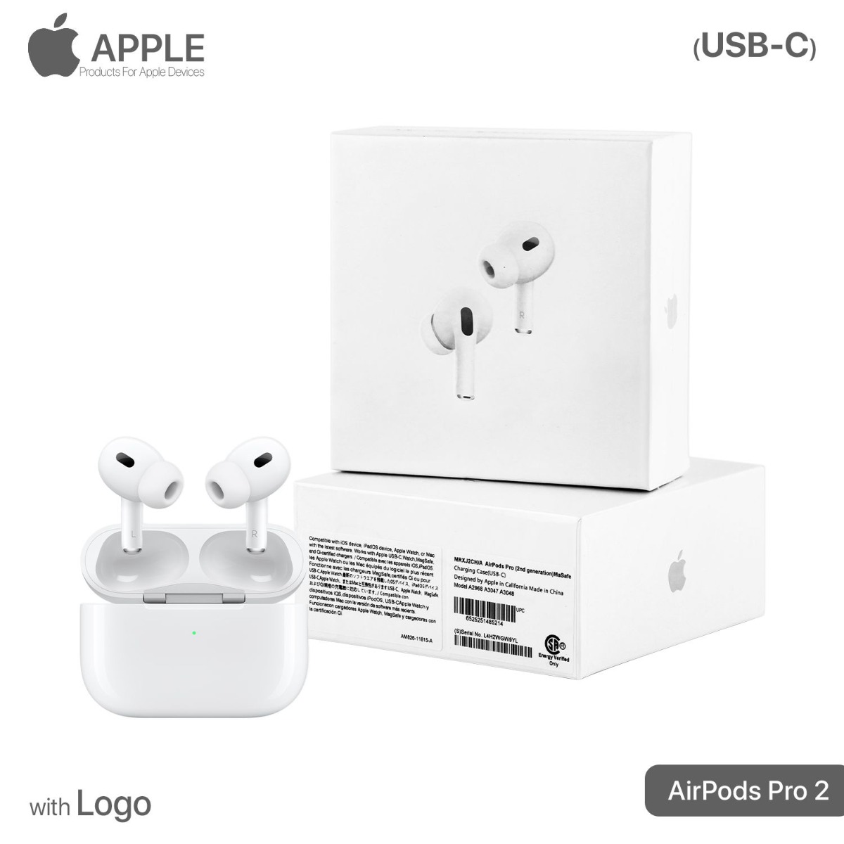 AirPods Pro 2 Bluetooth Earphone with Logo