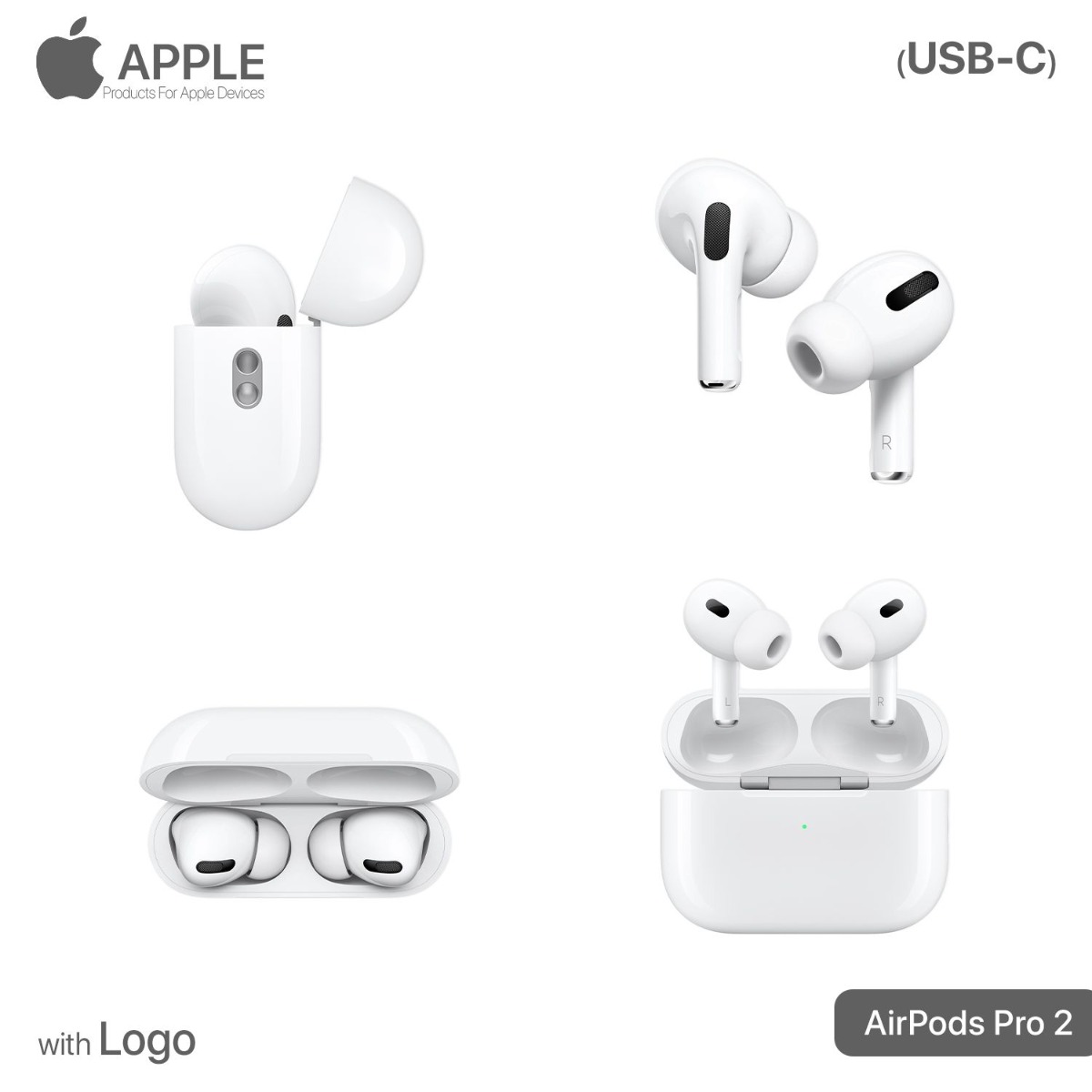 AirPods Pro 2 Bluetooth Earphone with Logo
