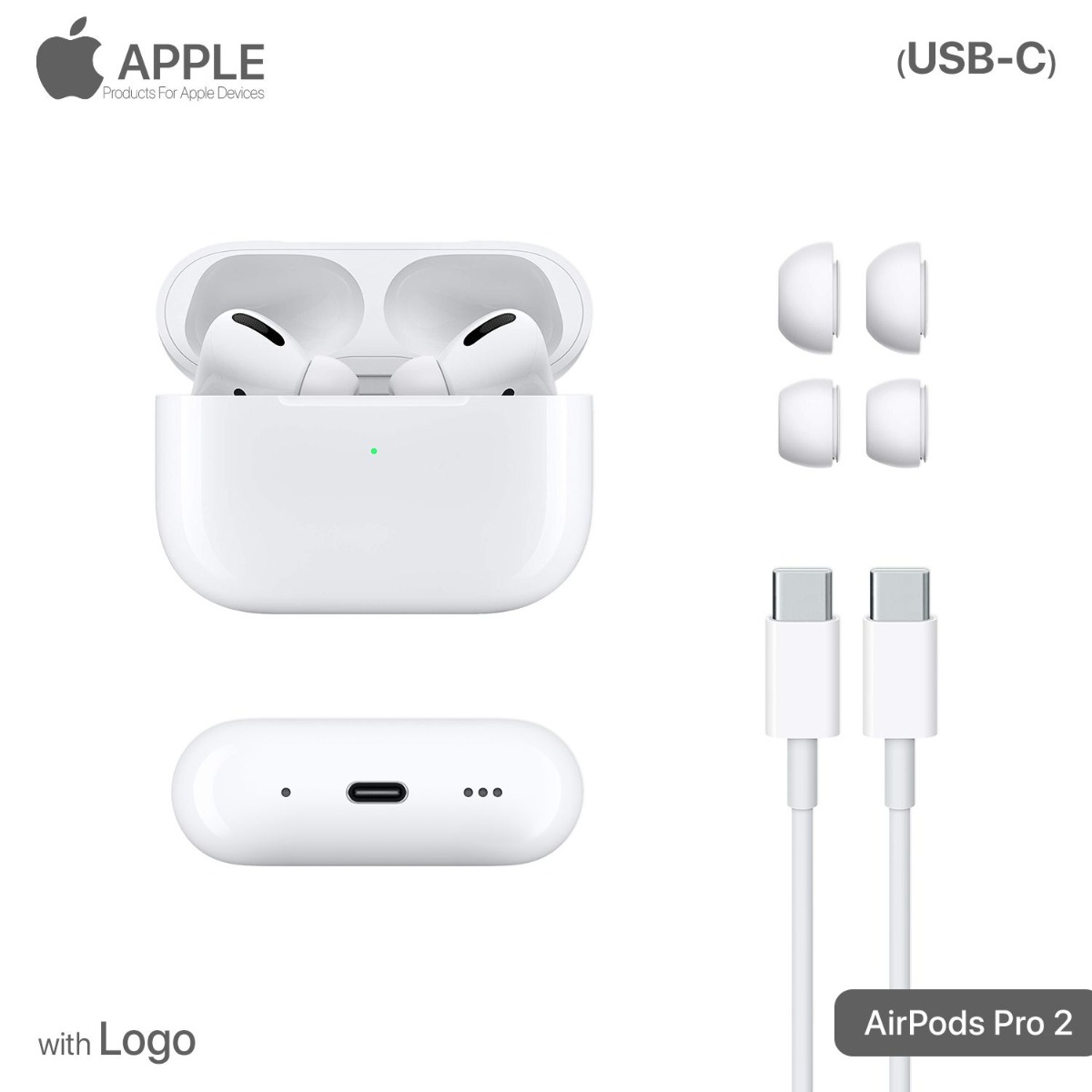 AirPods Pro 2 Bluetooth Earphone with Logo