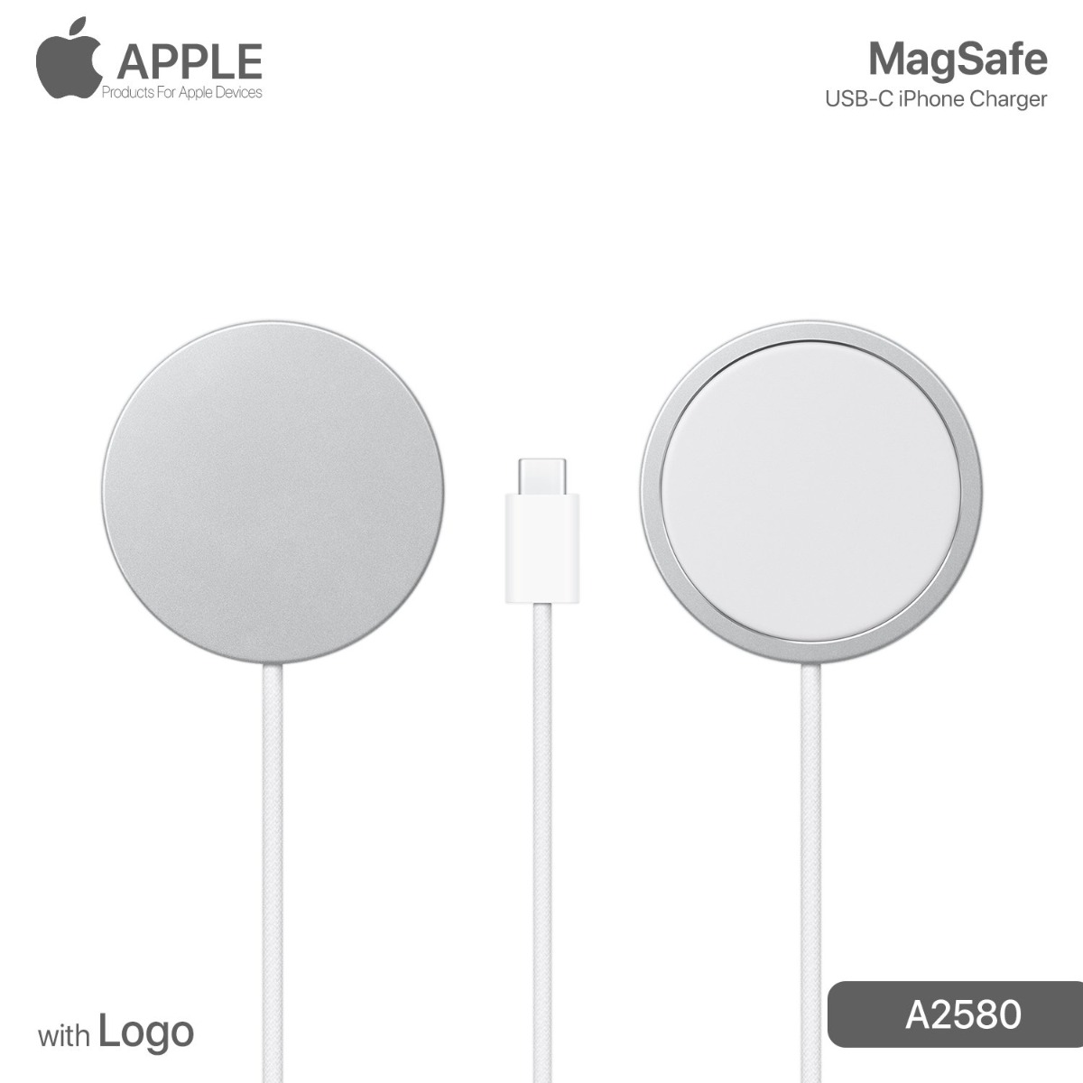 شاحن أبل 25W MagSafe مع لوجو
