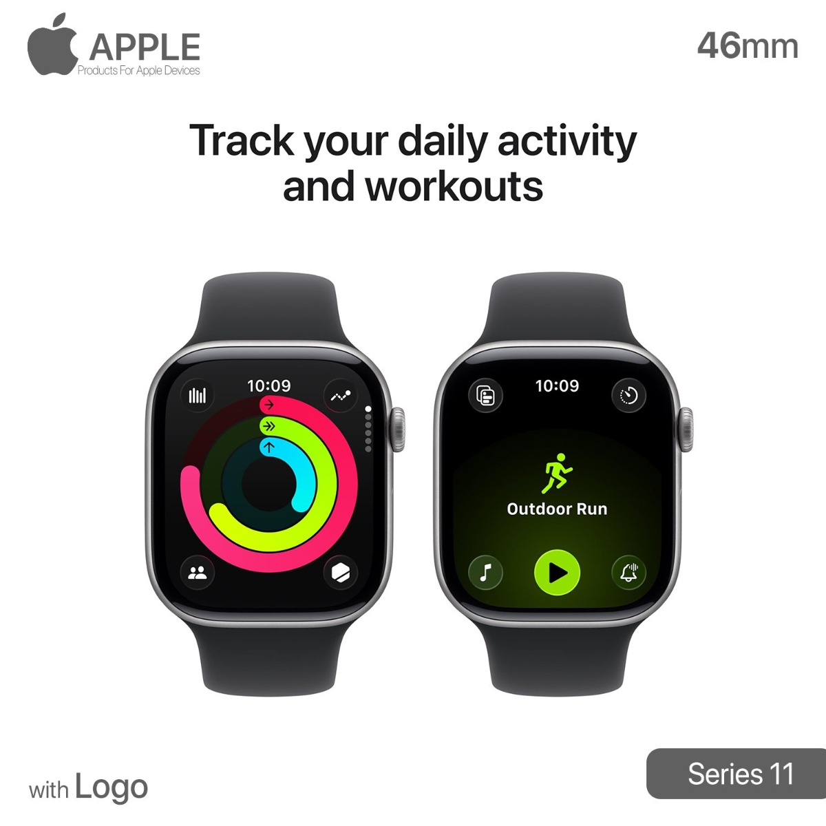 Apple Series 11 Smart Watch (46mm) with Logo