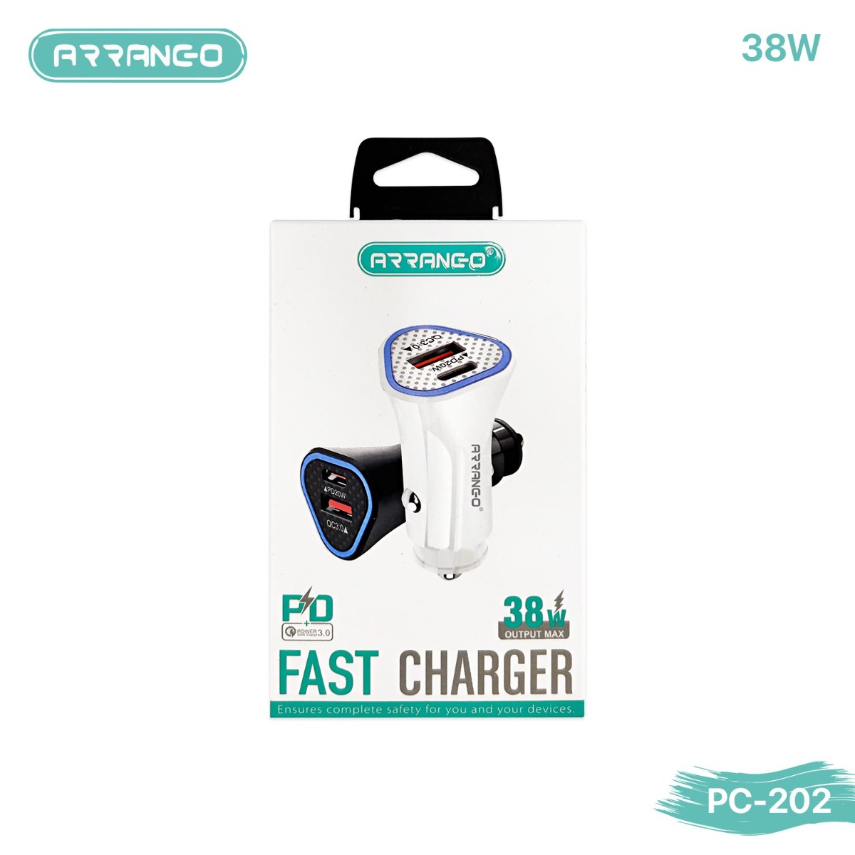 ARRANCO
PC202
38W
PD
Car
Charger