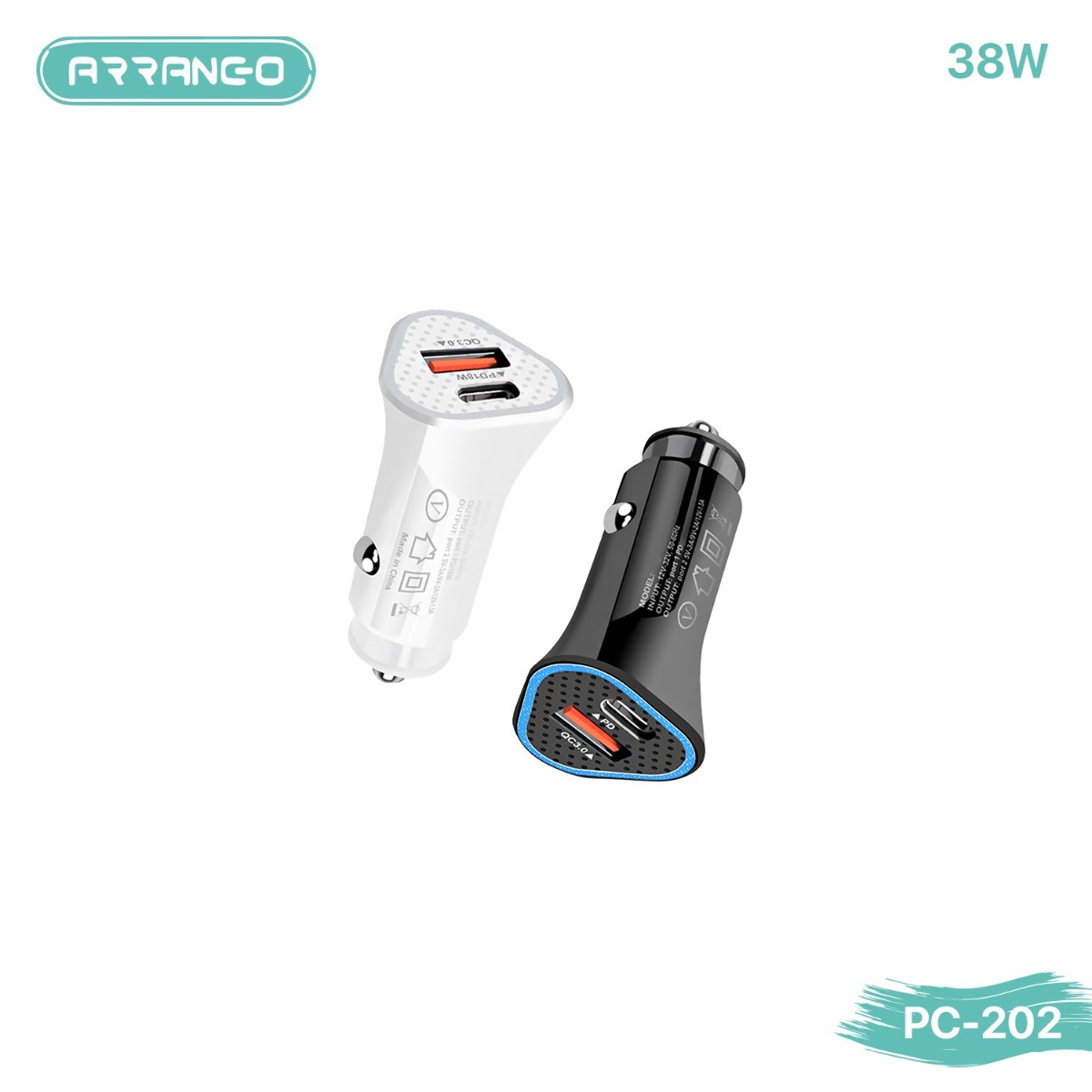 ARRANCO PC202 38W PD Car Charger