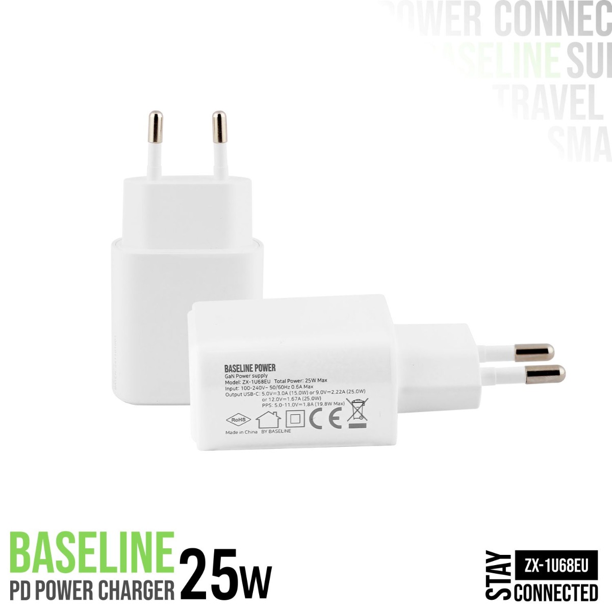 شاحن BASELINE ZX-1U68EU 25W PD