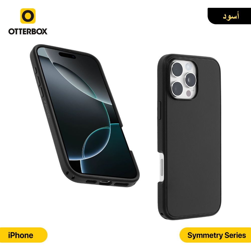 OTTERBOX Symmetry Black Mobile Back Case with Logo