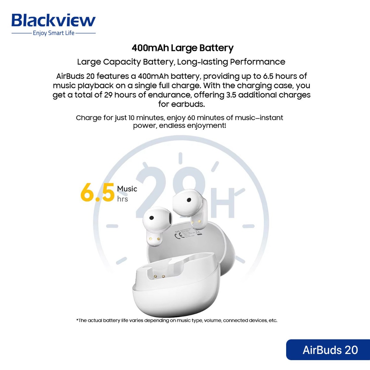 سماعة أذن Blackview AirBuds 20 بلوتوث