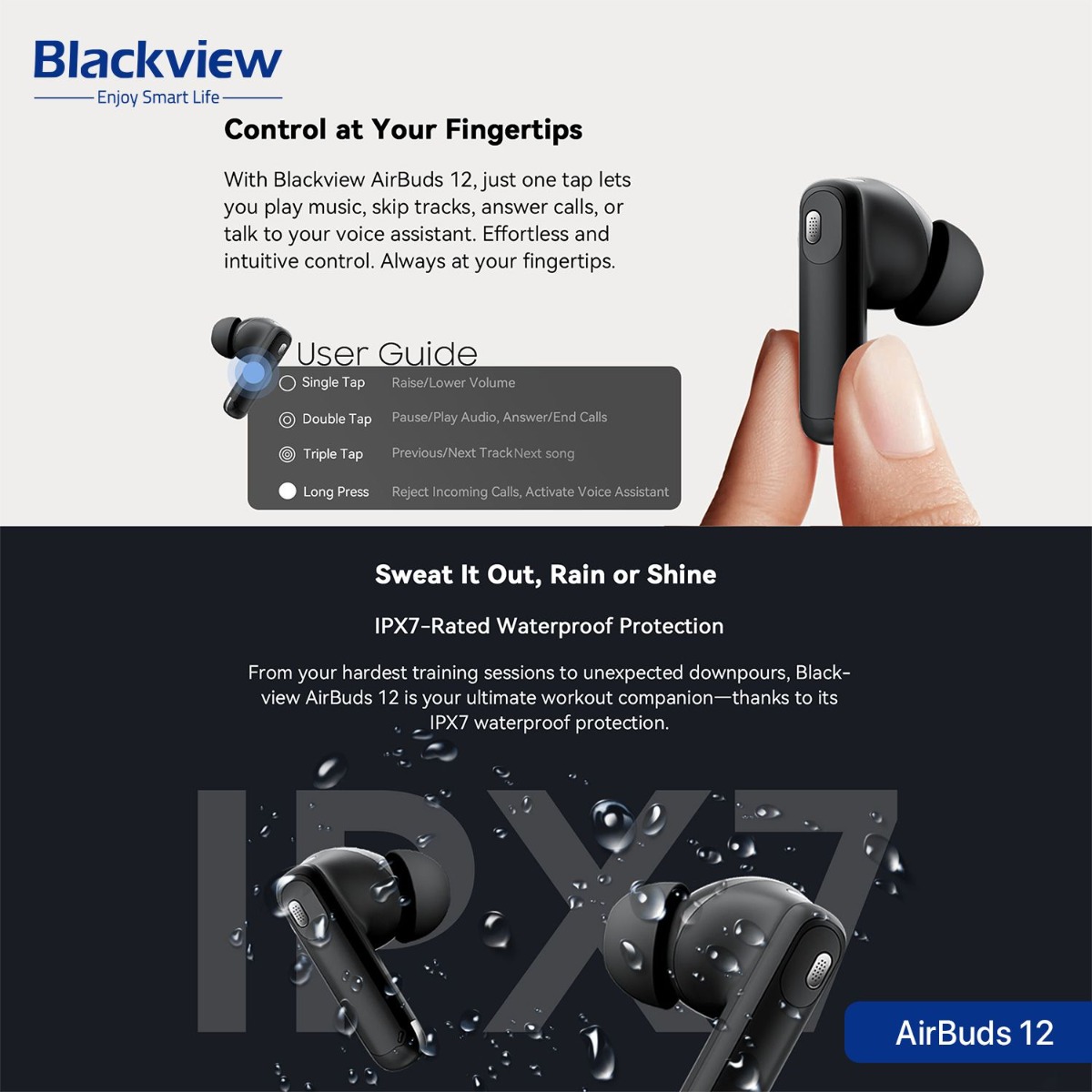 Blackview AirBuds 12 Bluetooth Earphone