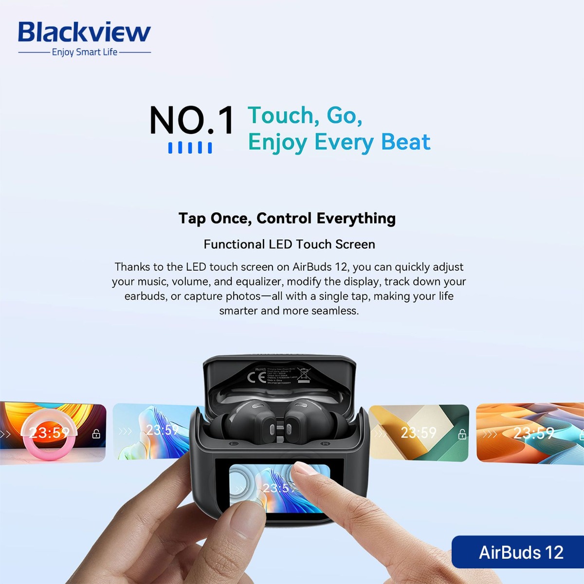 سماعة أذن Blackview AirBuds 12 بلوتوث