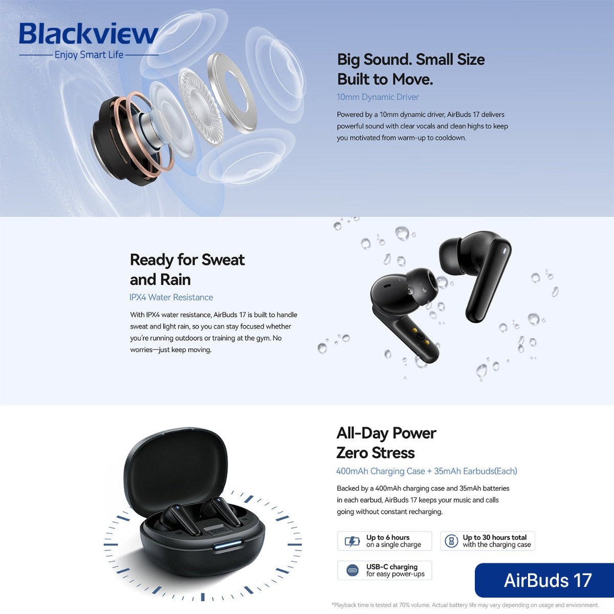 سماعة أذن Blackview AirBuds 17 بلوتوث