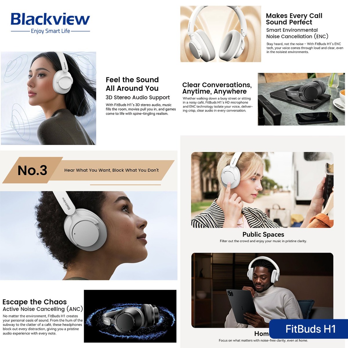 Blackview FitBuds H1 Bluetooth Headphone