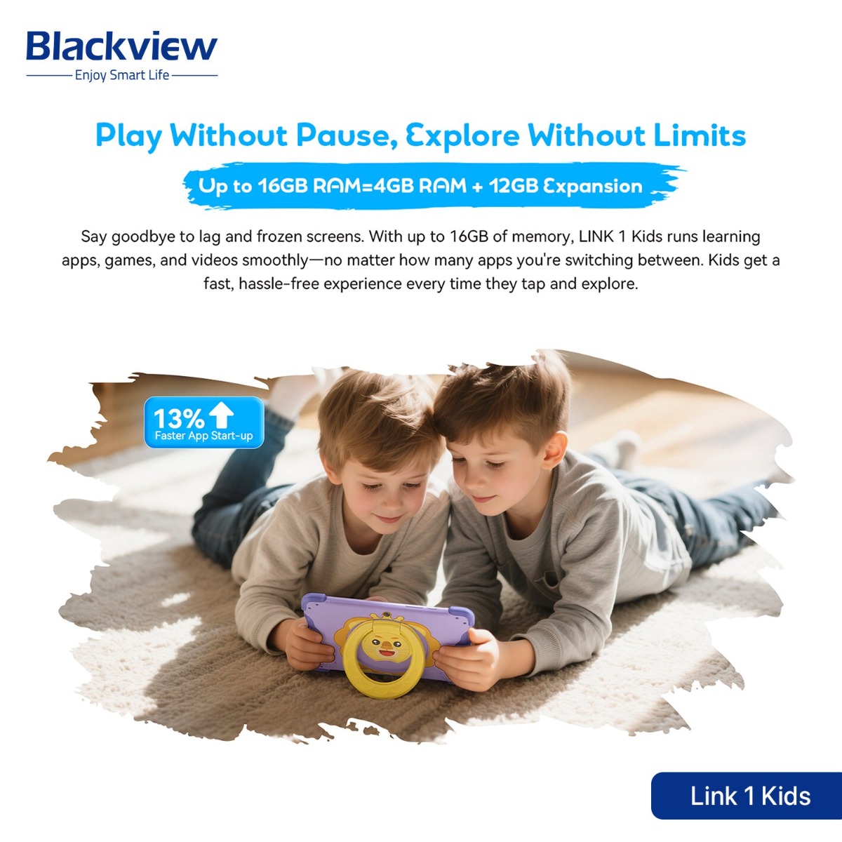 Blackview Link 1 Kids Tablet Device - (8.68inch | 64 + 4GB | WiFi)
