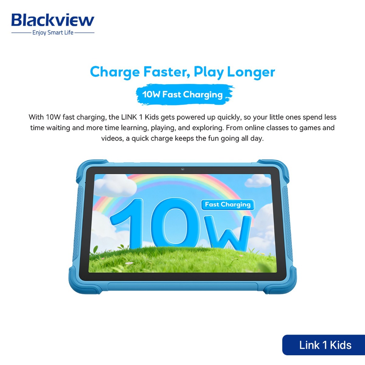 جهاز تابلت Blackview Link 1 Kids - (8.68 انش | 64 + 4 جيجابايت | WiFi)