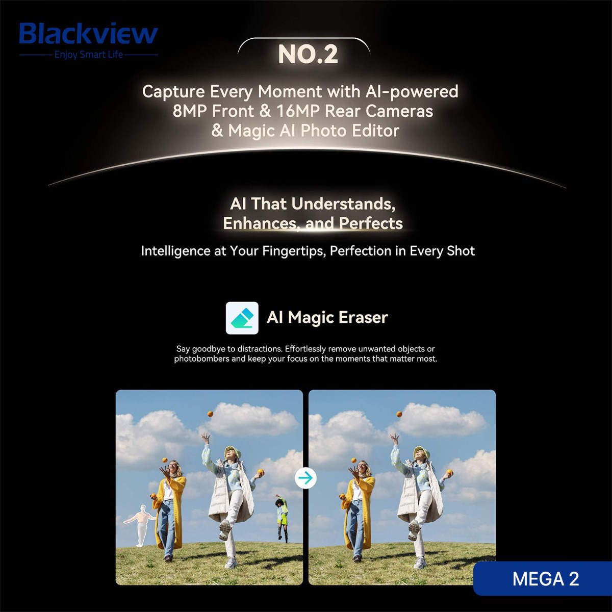 جهاز تابلت Blackview MEGA 2 - (11.97 انش | 256 + 12 جيجابايت | WiFi)