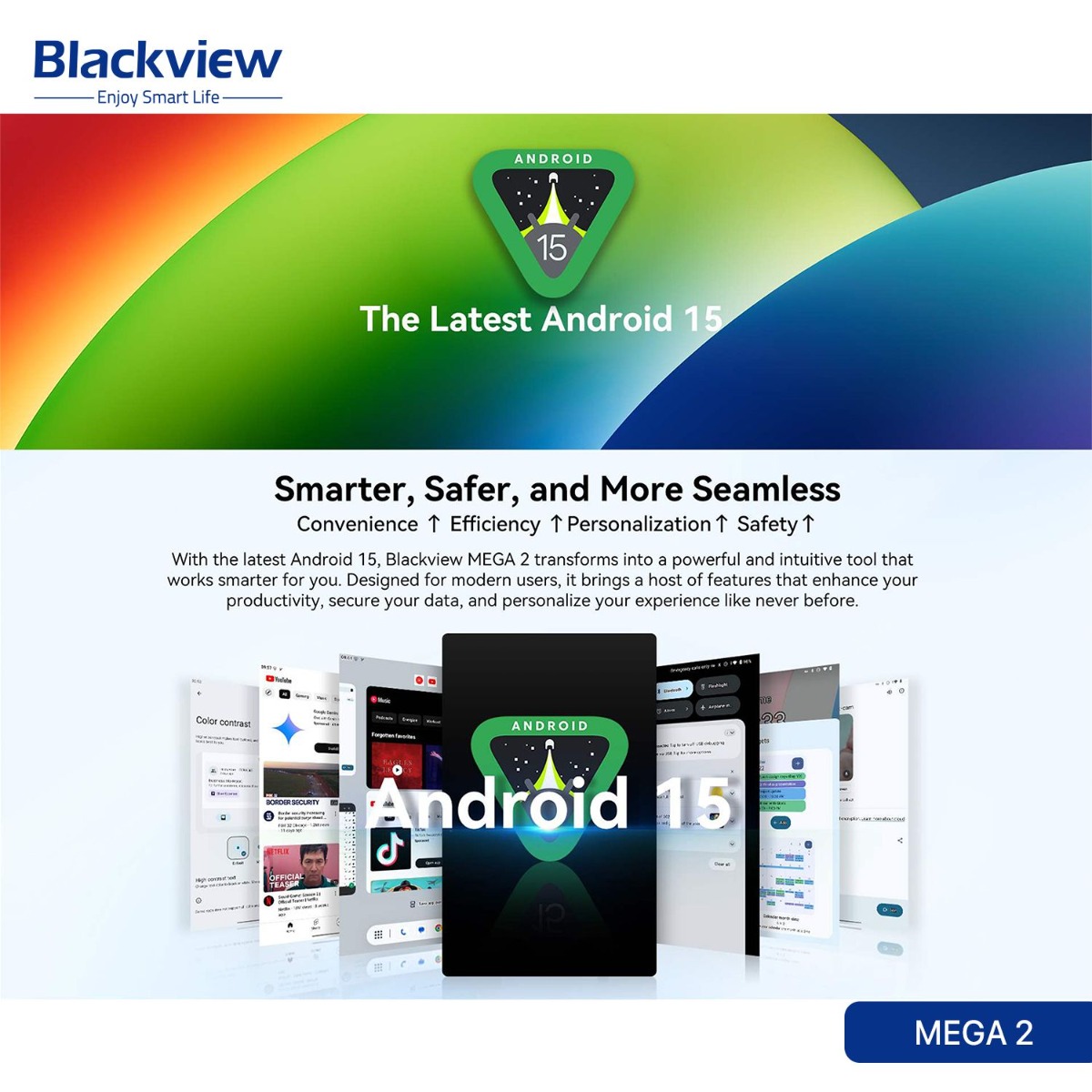 جهاز تابلت Blackview MEGA 2 - (11.97 انش | 256 + 12 جيجابايت | WiFi)