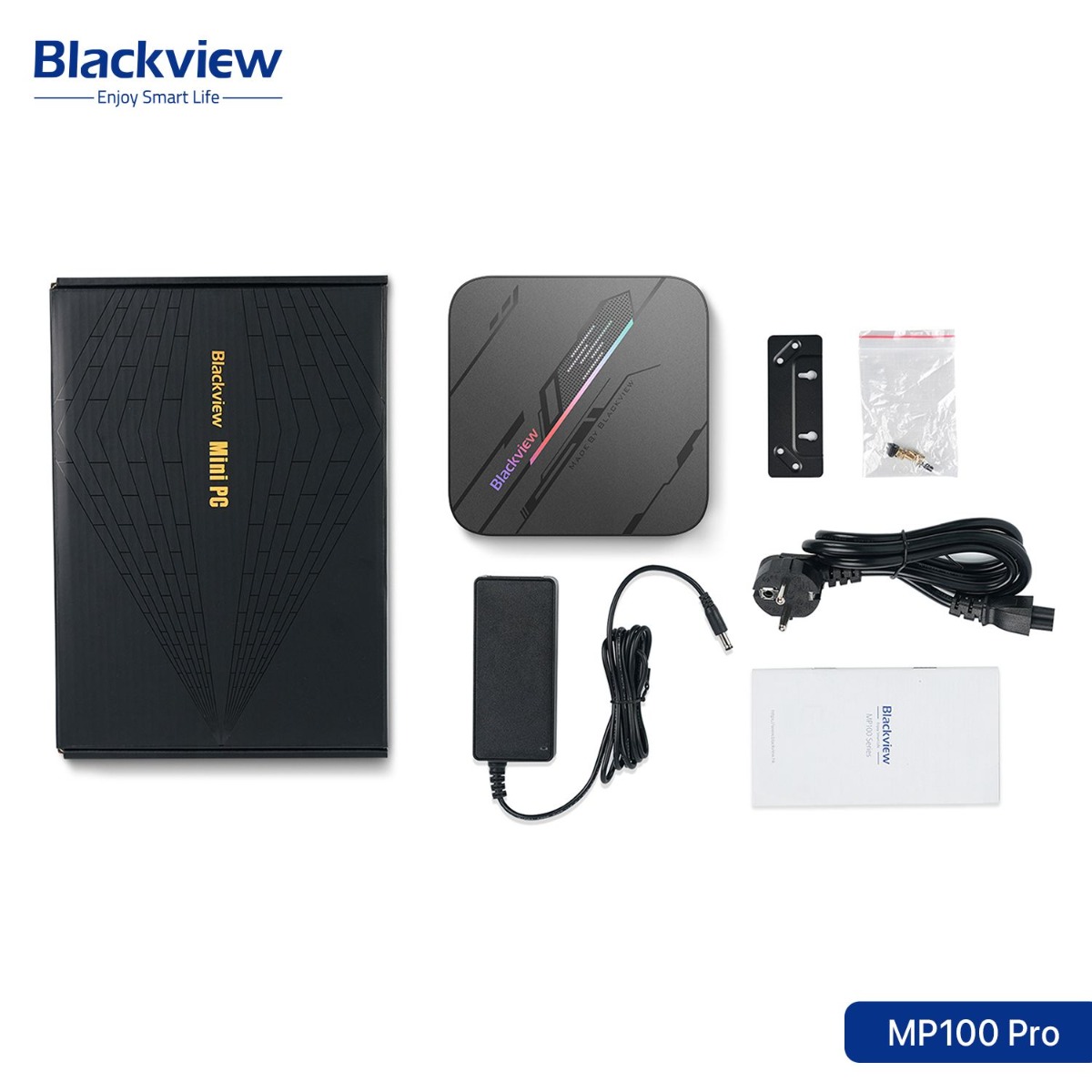 جهاز كمبيوتر Blackview MP100 Pro Mini (16GB + 512GB, Intel Core i5-12450H)