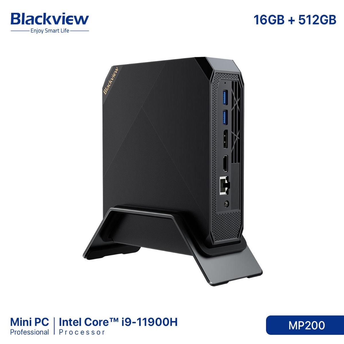 جهاز كمبيوتر Blackview MP200 Mini (16GB + 512GB, Intel Core i9-11900Η)