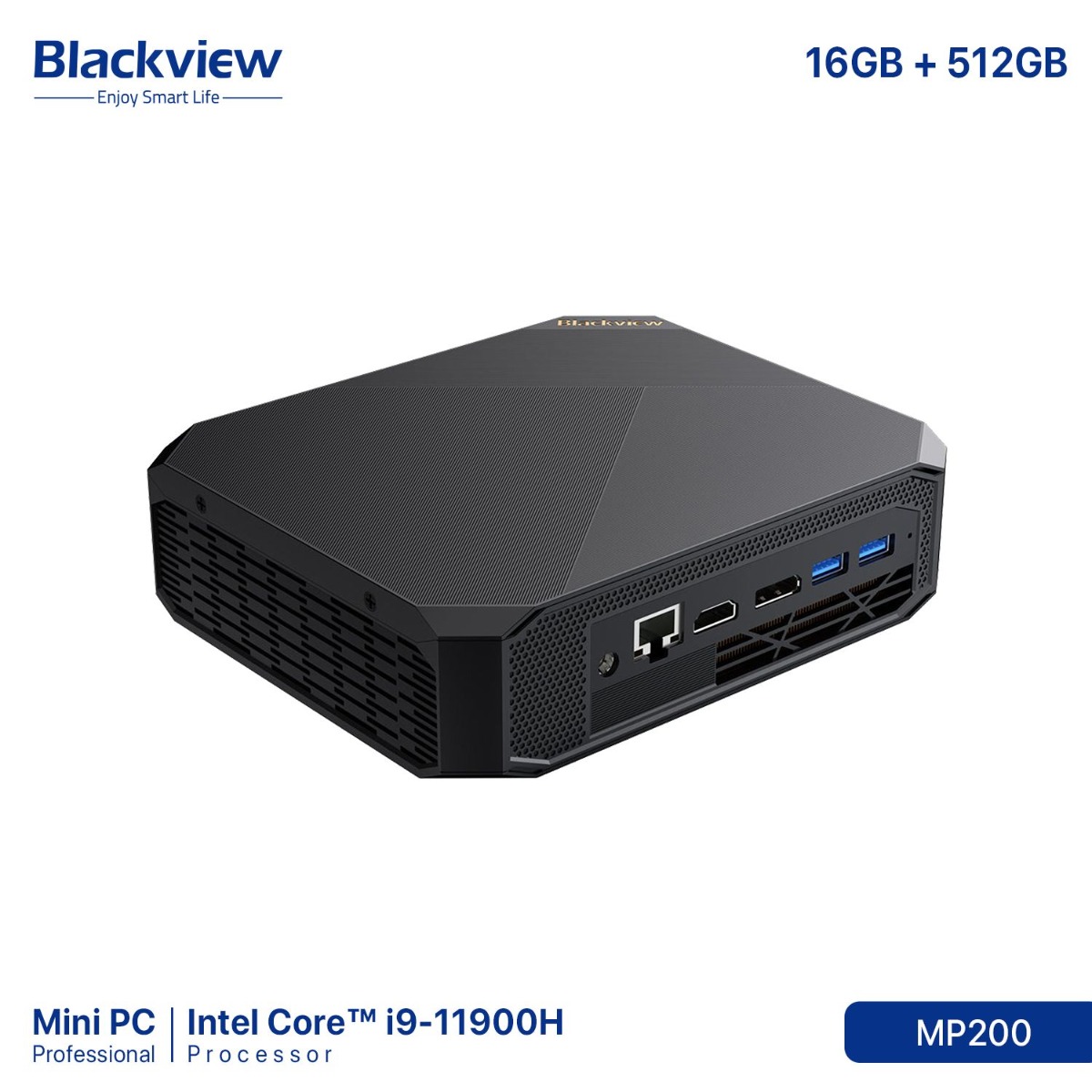 Blackview MP200 Mini PC (16GB + 512GB, Intel Core i9-11900Η)
