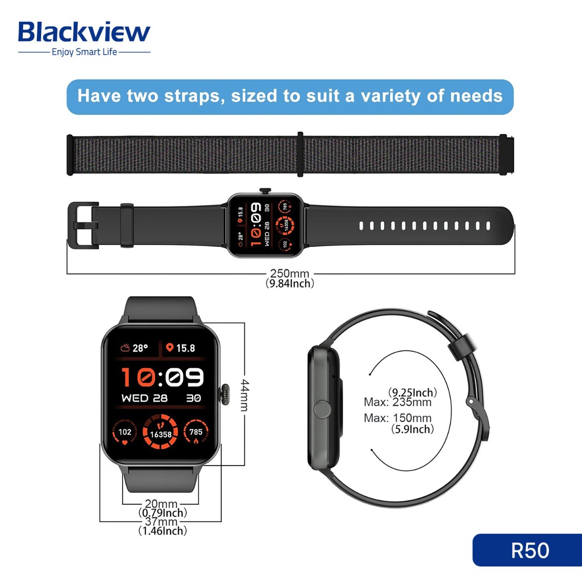 ساعة Blackview R50 الذكية