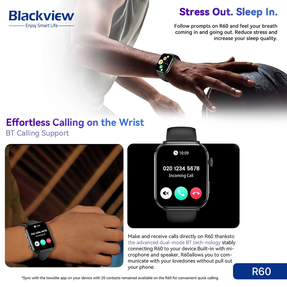 ساعة Blackview R60 الذكية