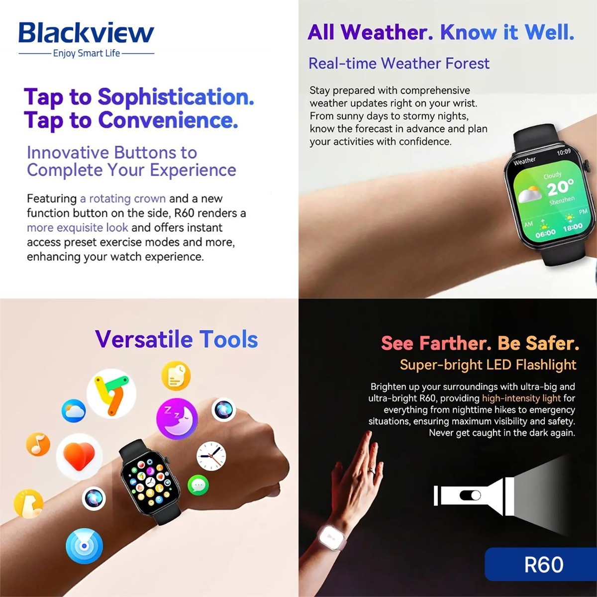 ساعة Blackview R60 الذكية
