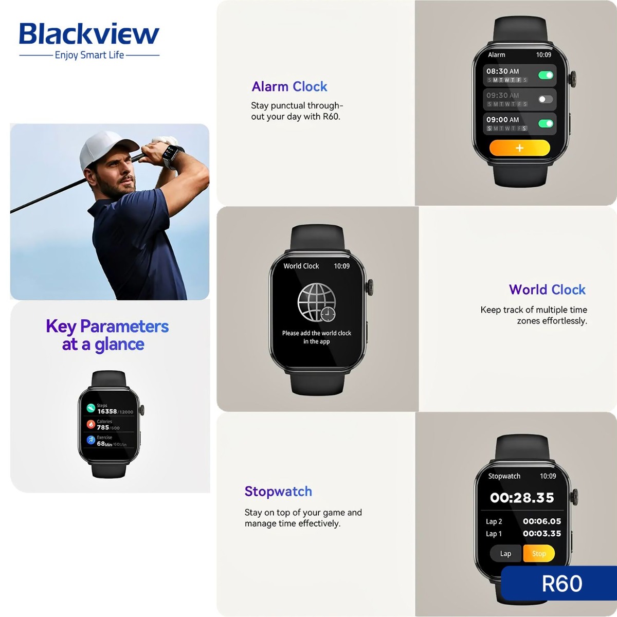 ساعة Blackview R60 الذكية