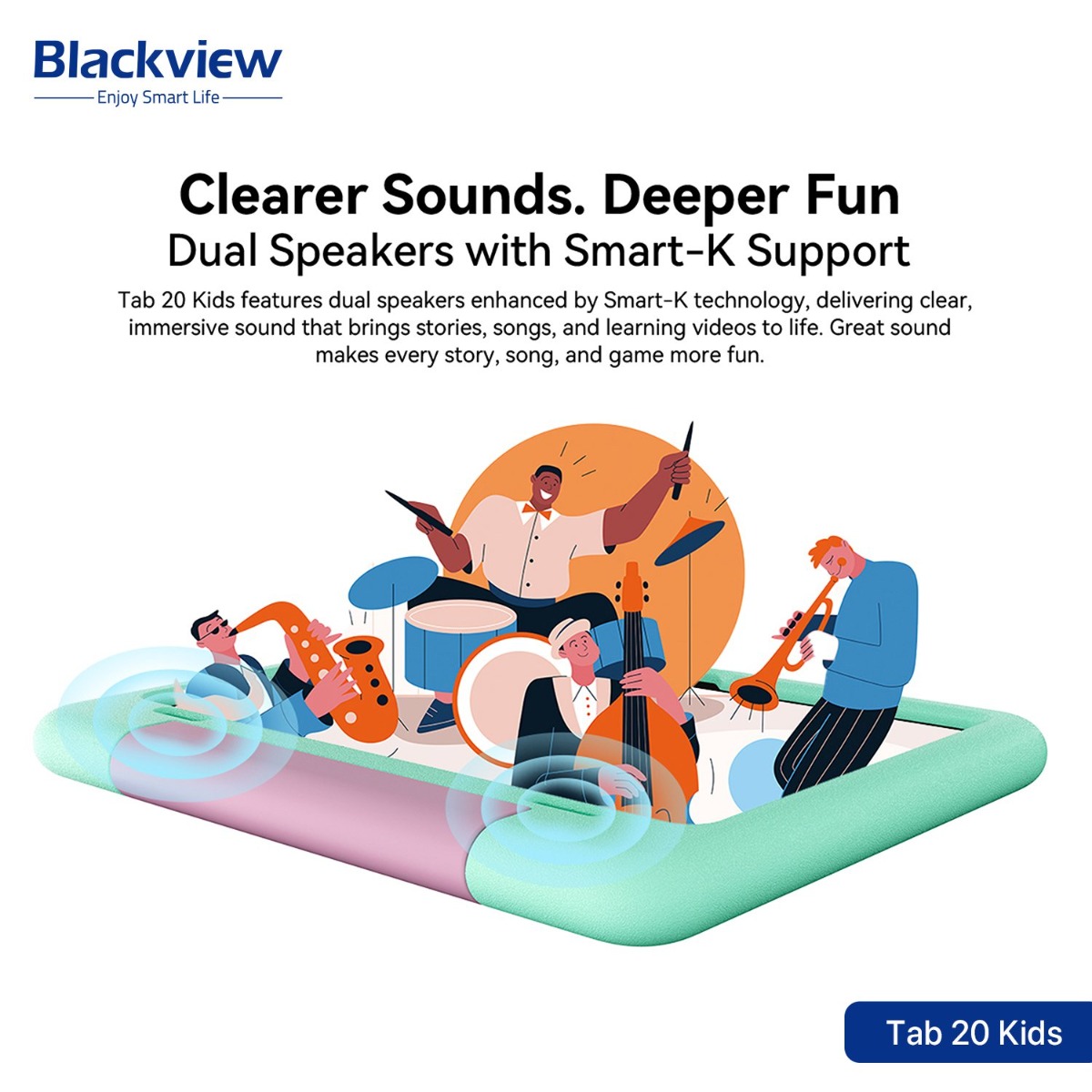 جهاز تابلت Blackview Tab 20 Kids - (10.1 انش | 64 + 4 جيجابايت | WiFi)
