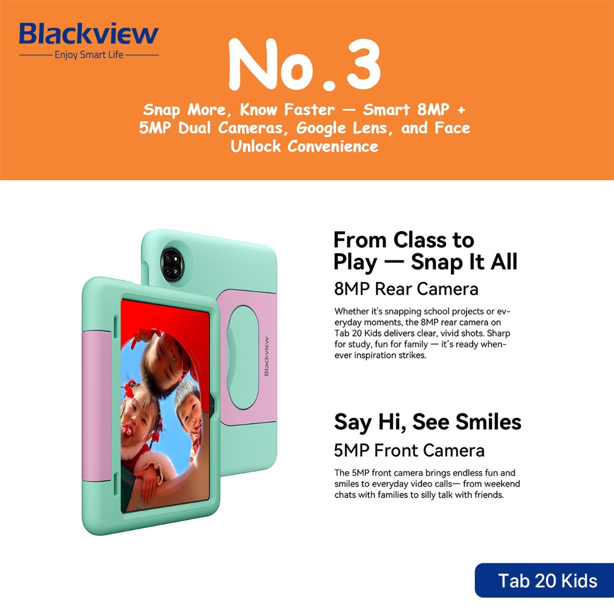 جهاز تابلت Blackview Tab 20 Kids - (10.1 انش | 64 + 4 جيجابايت | WiFi)