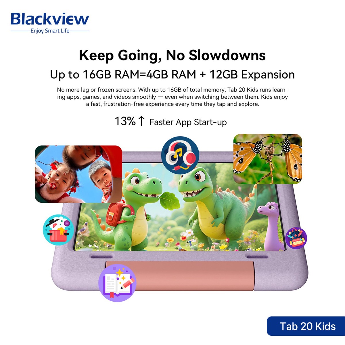 جهاز تابلت Blackview Tab 20 Kids - (10.1 انش | 64 + 4 جيجابايت | WiFi)