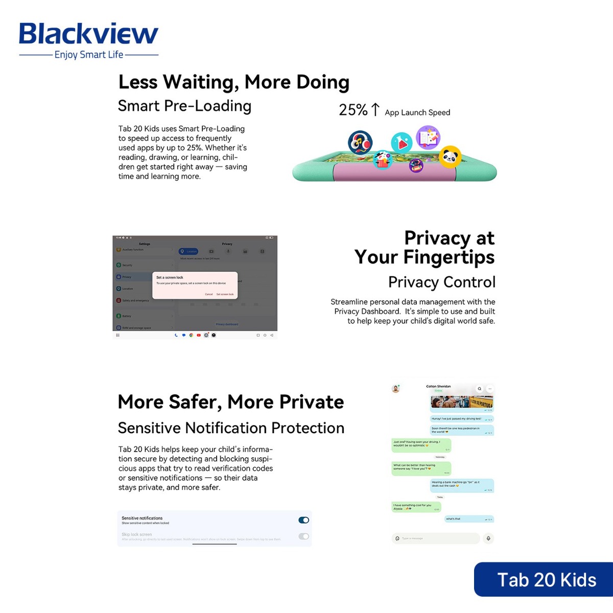 جهاز تابلت Blackview Tab 20 Kids - (10.1 انش | 64 + 4 جيجابايت | WiFi)