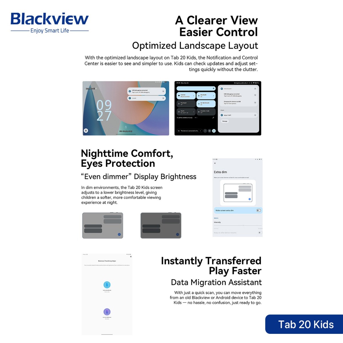 جهاز تابلت Blackview Tab 20 Kids - (10.1 انش | 64 + 4 جيجابايت | WiFi)