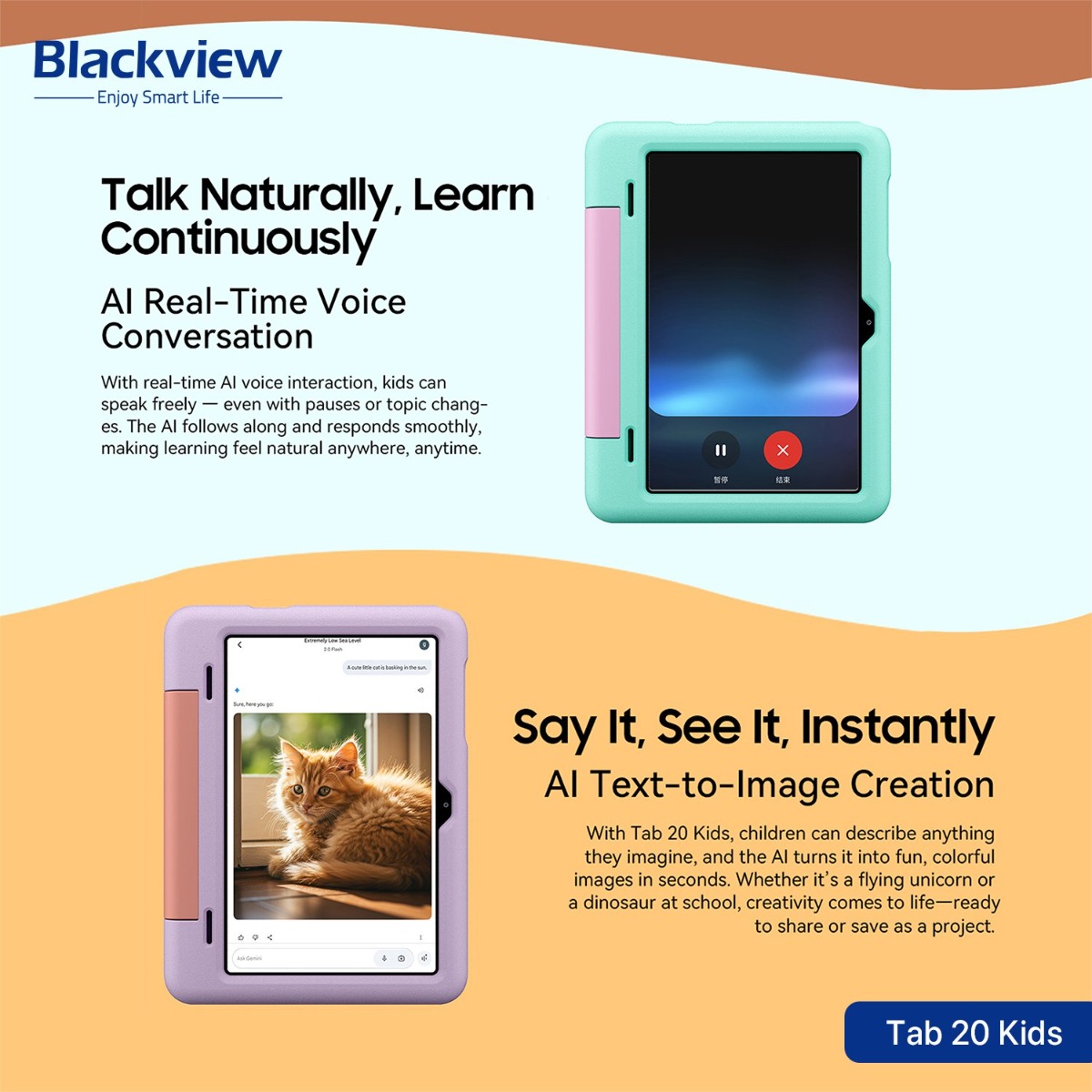 Blackview Tab 20 Kids Tablet Device - (10.1inch | 64 + 4GB | WiFi)