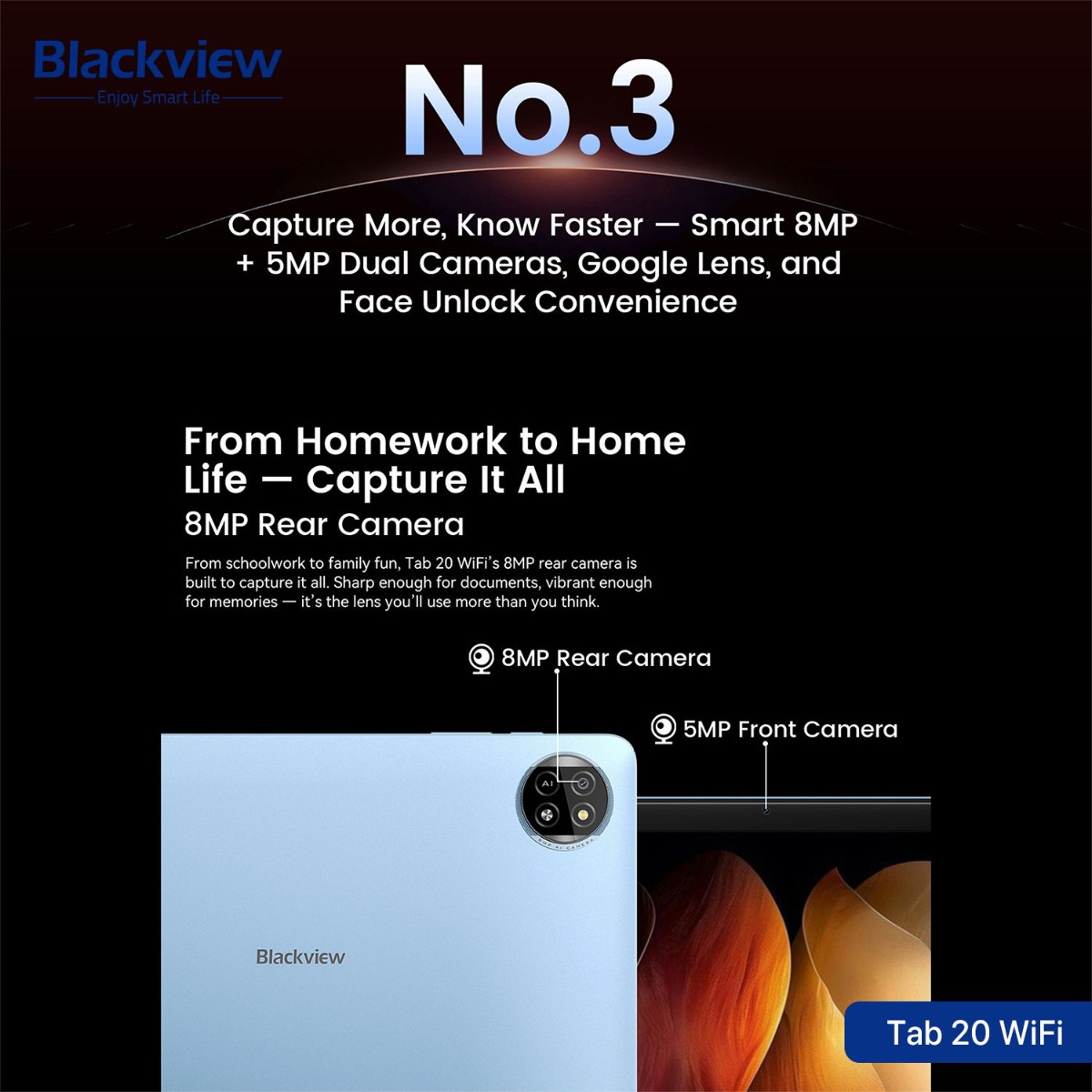 Blackview Tab 20 WiFi Tablet Device - (10.1inch | 64 + 4GB | WiFi)