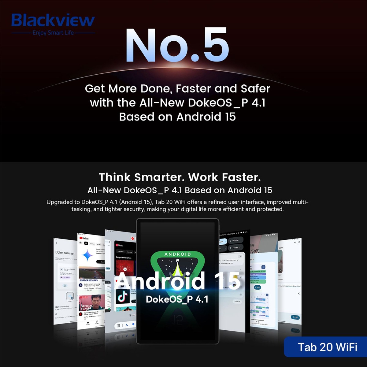 جهاز تابلت Blackview Tab 20 WiFi - (10.1 انش | 64 + 4 جيجابايت | WiFi)