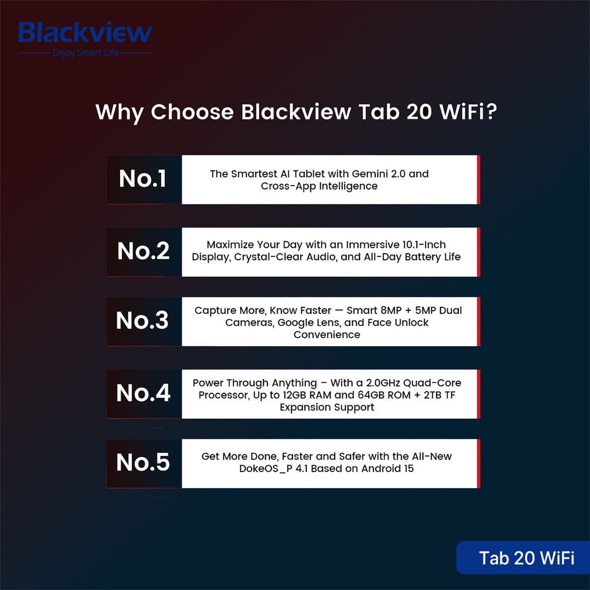 Blackview Tab 20 WiFi Tablet Device - (10.1inch | 64 + 4GB | WiFi)