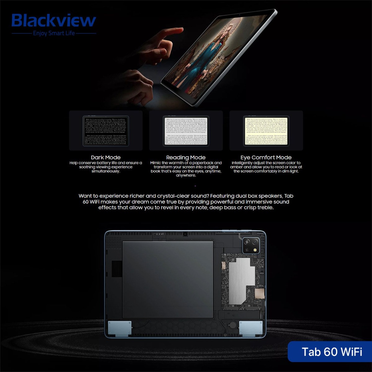 جهاز تابلت Blackview Tab 60 WiFi - (10.1 انش | 128 + 4 جيجابايت | WiFi)