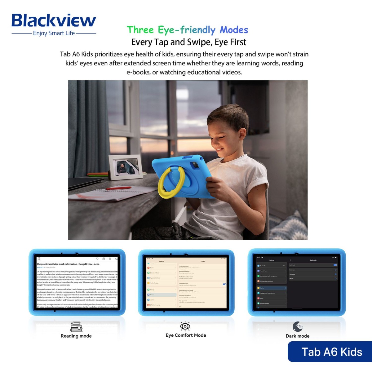 جهاز تابلت Blackview Tab A6 Kids - (10.1 انش | 128 + 4 جيجابايت | WiFi)