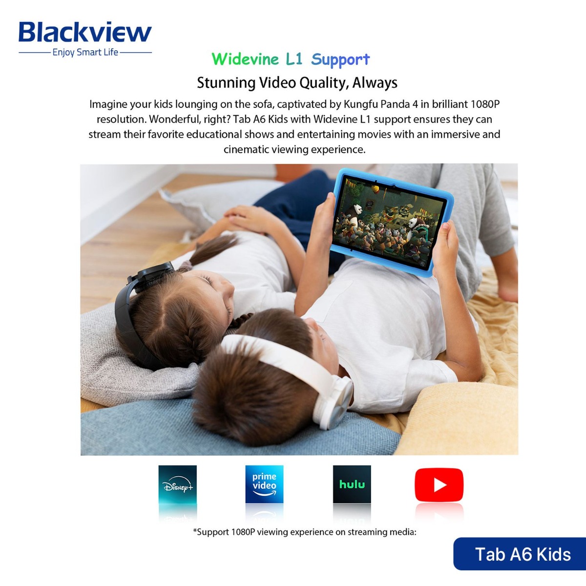Blackview Tab A6 Kids Tablet Device - (10.1inch | 128 + 4GB | WiFi)