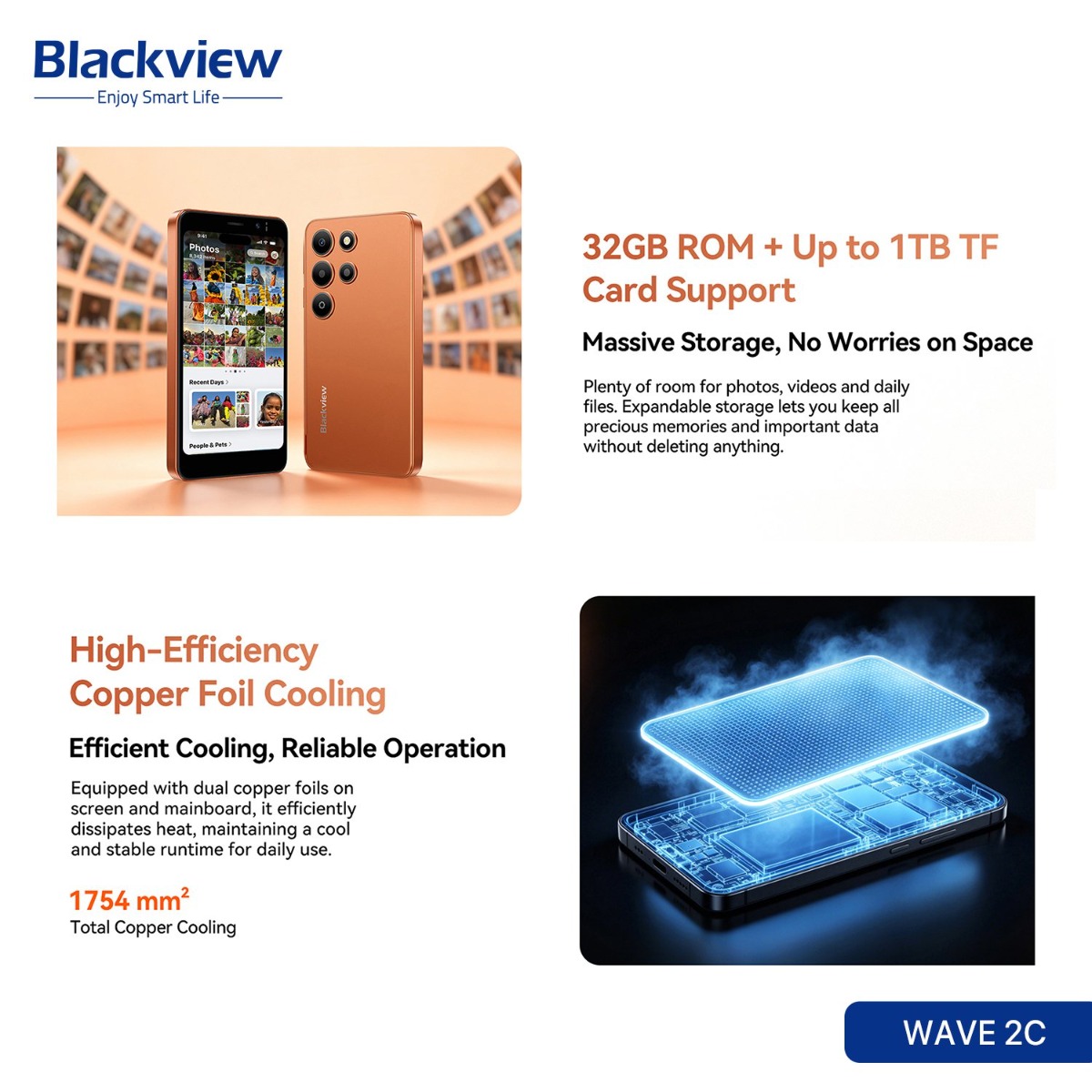 Blackview WAVE 2C SmartPhone - (32GB + 3GB | 4G)