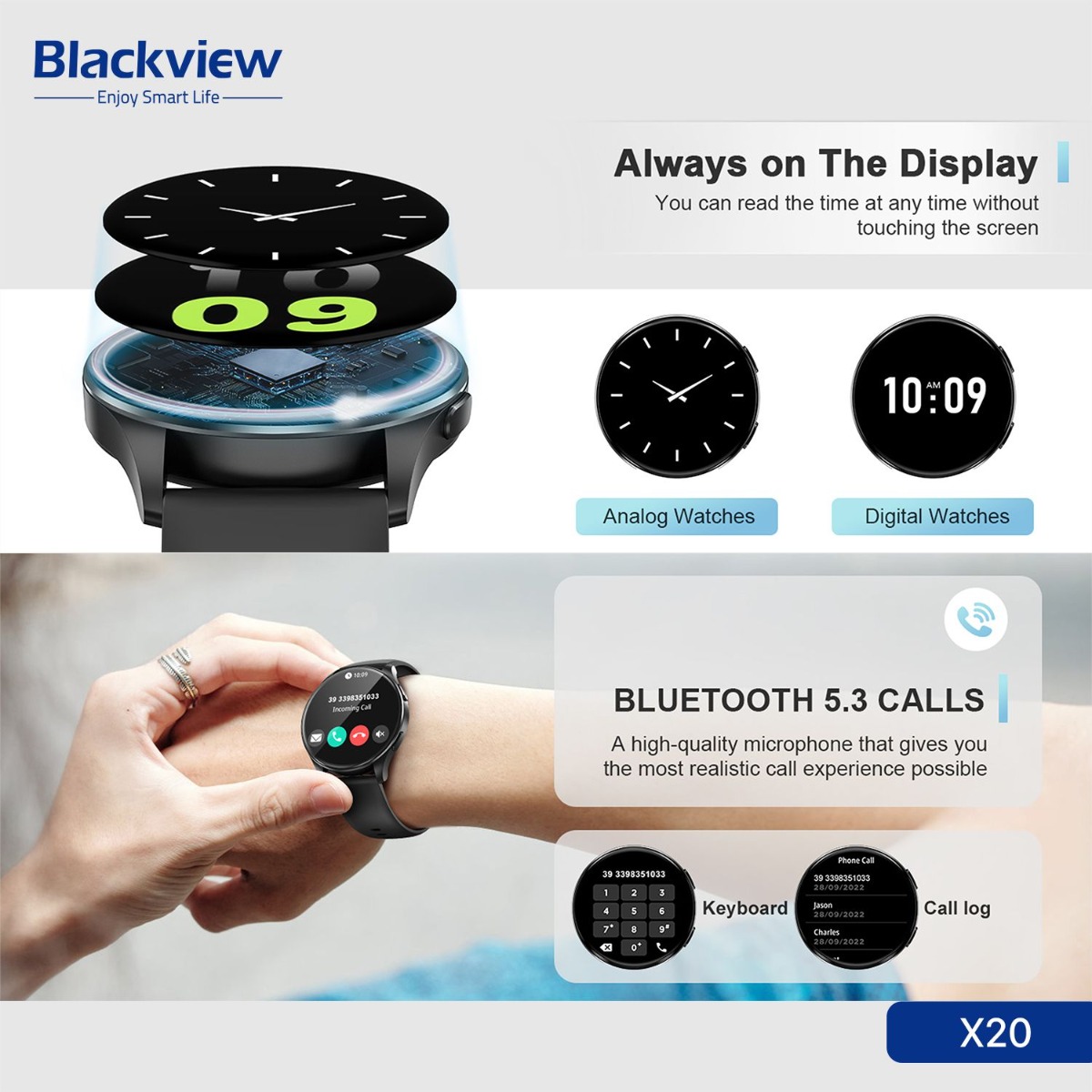 ساعة Blackview X20 الذكية